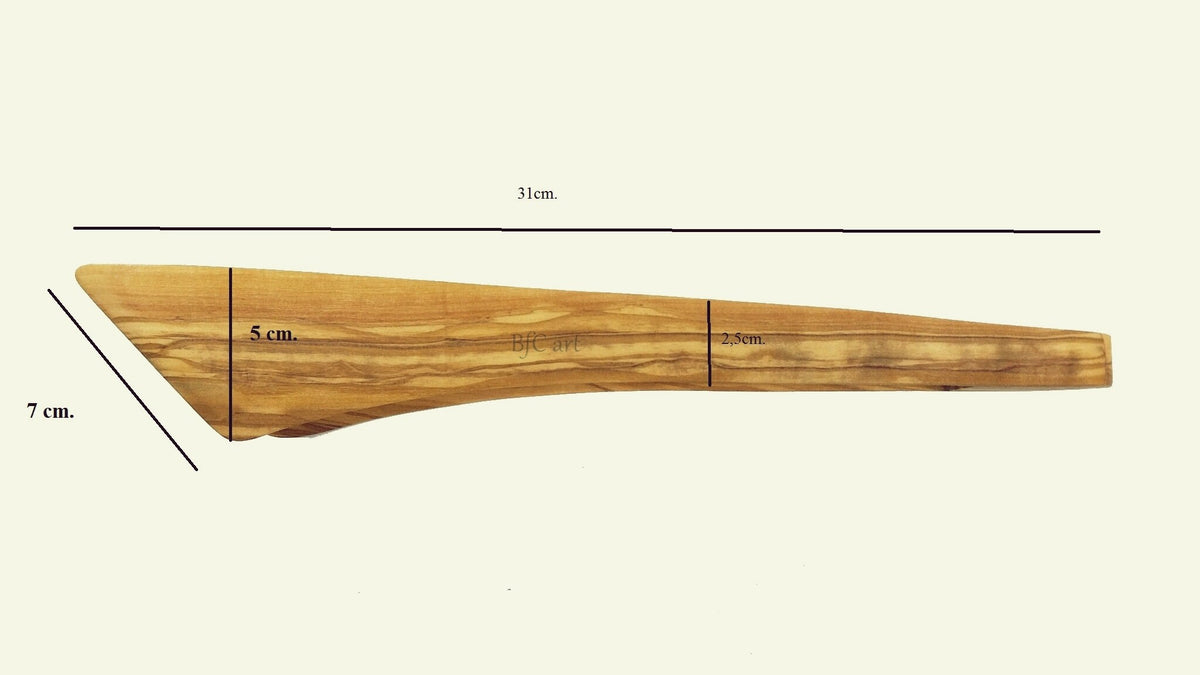 Olive Wood Salad Tongs, Beaded Dessert Servers, BfCart