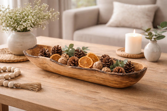 Personalized Wedding Gift Olive Wood Bowl – Rustic Live Edge Centerpiece – Custom Engraved Housewarming Gift