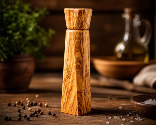 Custom Pepper Mill Grinder, Customizable Salt Mill, Pepper Mills Olive Wood, Salt and Pepper Shaker, Vintage Pepper Pepper Grinder Handmade