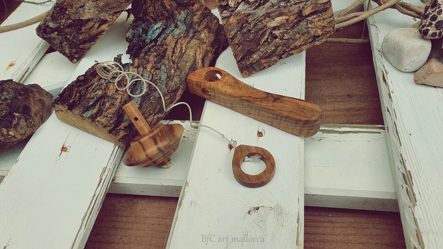 Wooden Spinning Tops, Wooden Toy Ecological Toys, Turned Spinning Top, Spinning Top, Thrown Spinning Top, Handmade Toy, Reusable Toy