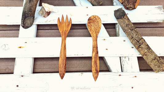 Salad Spoons Set, Wooden Spoons, Handmade Spoons, Quality Spoon, Strong Spoon, Sustainable Vegan Wooden Spoon, Home Dinning, Gifting Cutlery