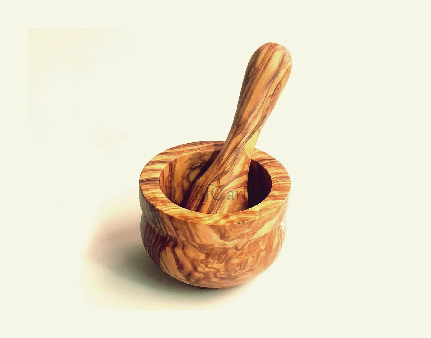 Mortar and Pestle Olive Wood for Cooking, Mortar for Grinding Spices, Vintage Mortar, Wood Mortar and Pestle Set, wood mortar pestle,