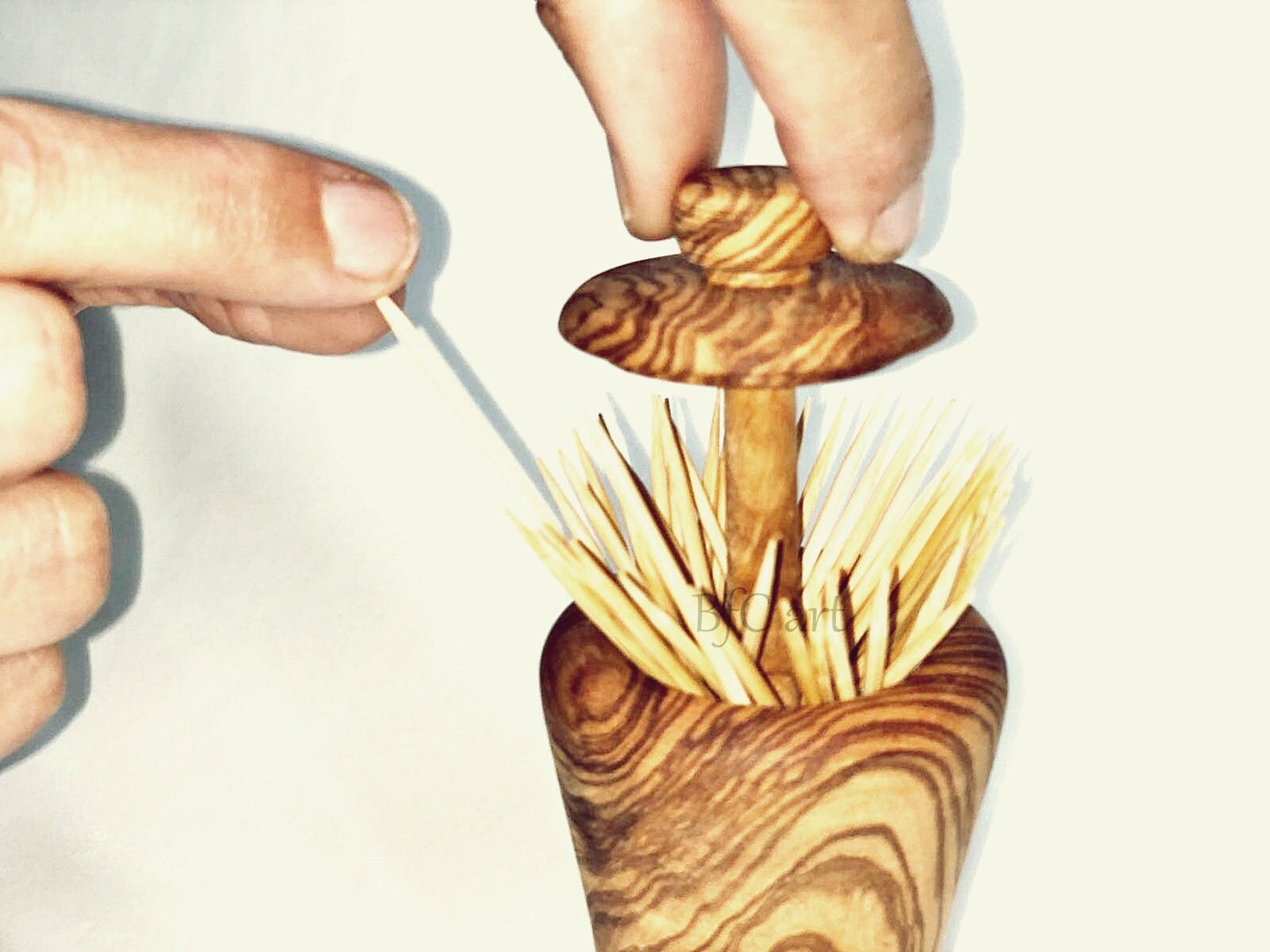 Olive Wood Toothpick Holder, Toothpick Holder, Toothpick Hygienic, Toothpick Holder Vintage, Toothpick Ecological , Artisan Toothpick Holder