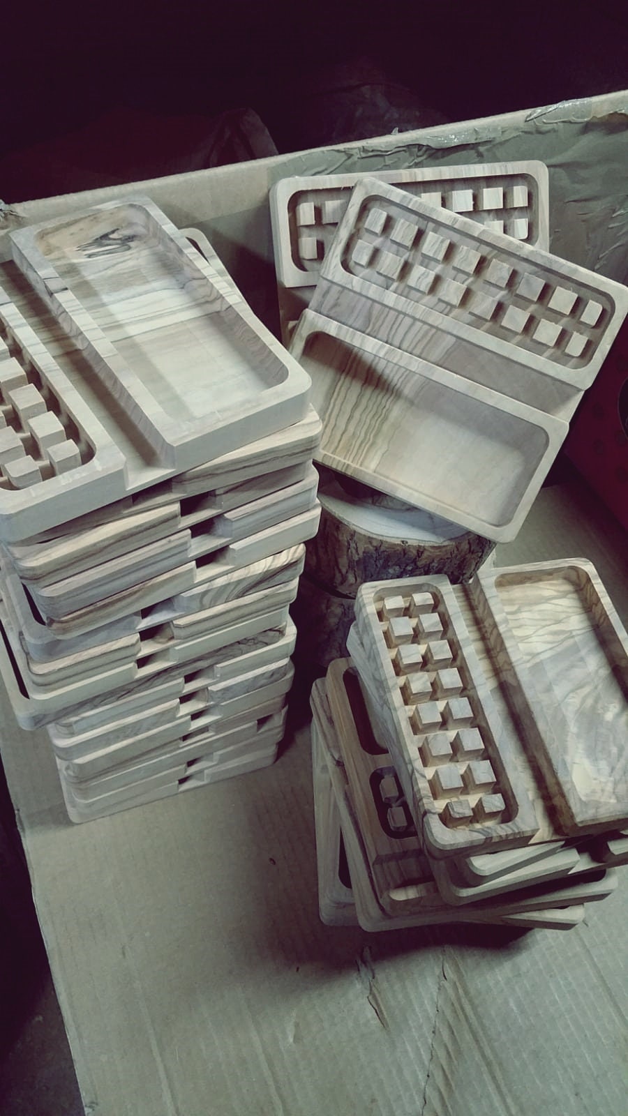 Desk Organizer Office Olive Wood , Station Desk , Docking Station, Iphone Holder, Phone Holder, Pencil Holder, Coin Organizer, Father's day