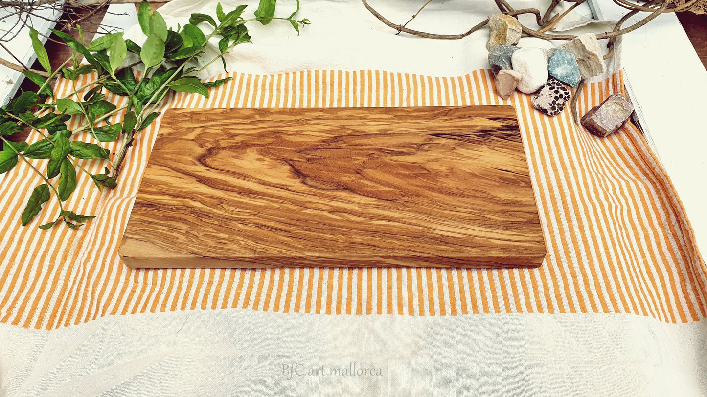 Olive Wood Cutting Board For Kitchen , Charcuterie Board Large, Handmade Kitchen Board, Rustic Kitchen Cutter Small, Table Serving Tray Wood
