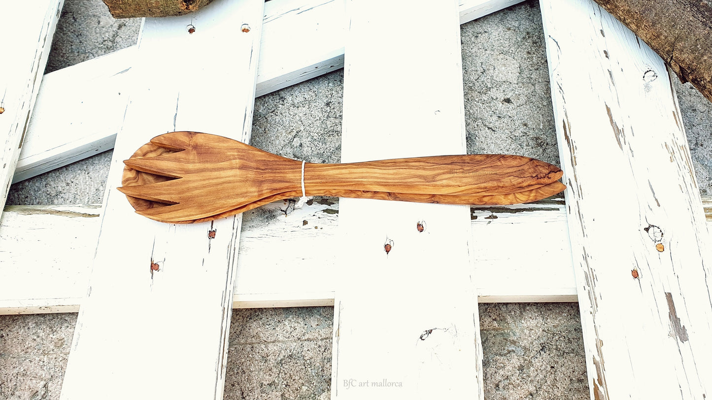 Salad Spoons Set, Wooden Spoons, Handmade Spoons, Quality Spoon, Strong Spoon, Sustainable Vegan Wooden Spoon, Home Dinning, Gifting Cutlery