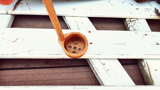Spoon For Olives, Spoon With Holes, Draining Spoon, Wood Spoon With Holes, Spoon Liquids, Wooden Saucepan, Cook Saucepan, Wood Kitchen Gift