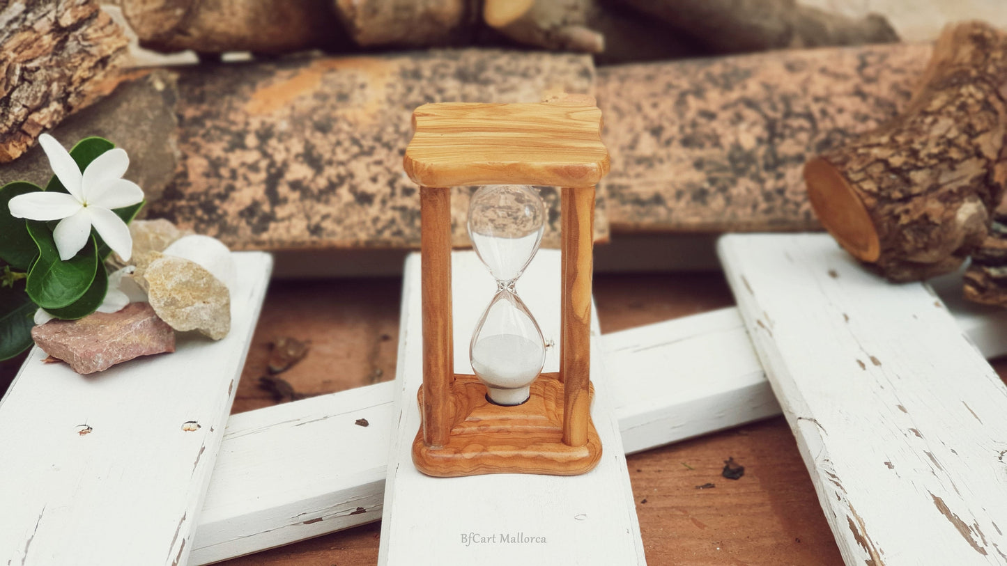 Vintage Sand Timer 5min, Sand Clock, Vintage Wood Hourglass, Desk Clock, Vintage Sandglass Timer, Sand Timer, Vintage Home Decoration, Gift