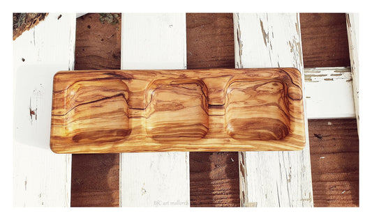 Tray Olive Wood , Organizer Tray, Salt Shaker, Tray Breakfast, Tray Wood Office, Serve Appetizers Sauces, Olive Wood Cutting Board Tray