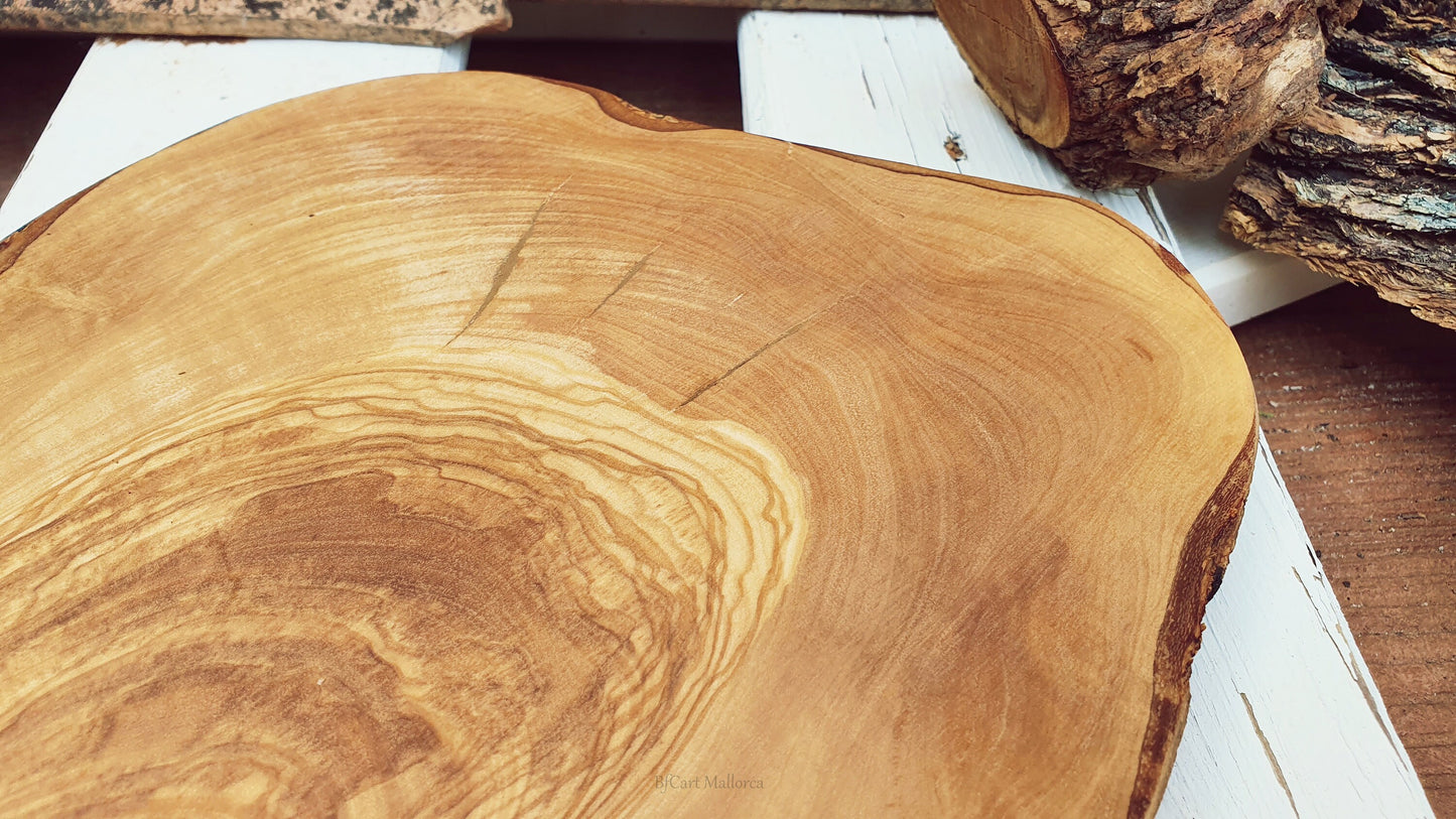 Custom Natural Edge Cutting Board, Rustic Olive Wood Charcuterie Board, Rustic Cheese Board, Rustic Bread Board, Extra Wood Board Home Decor