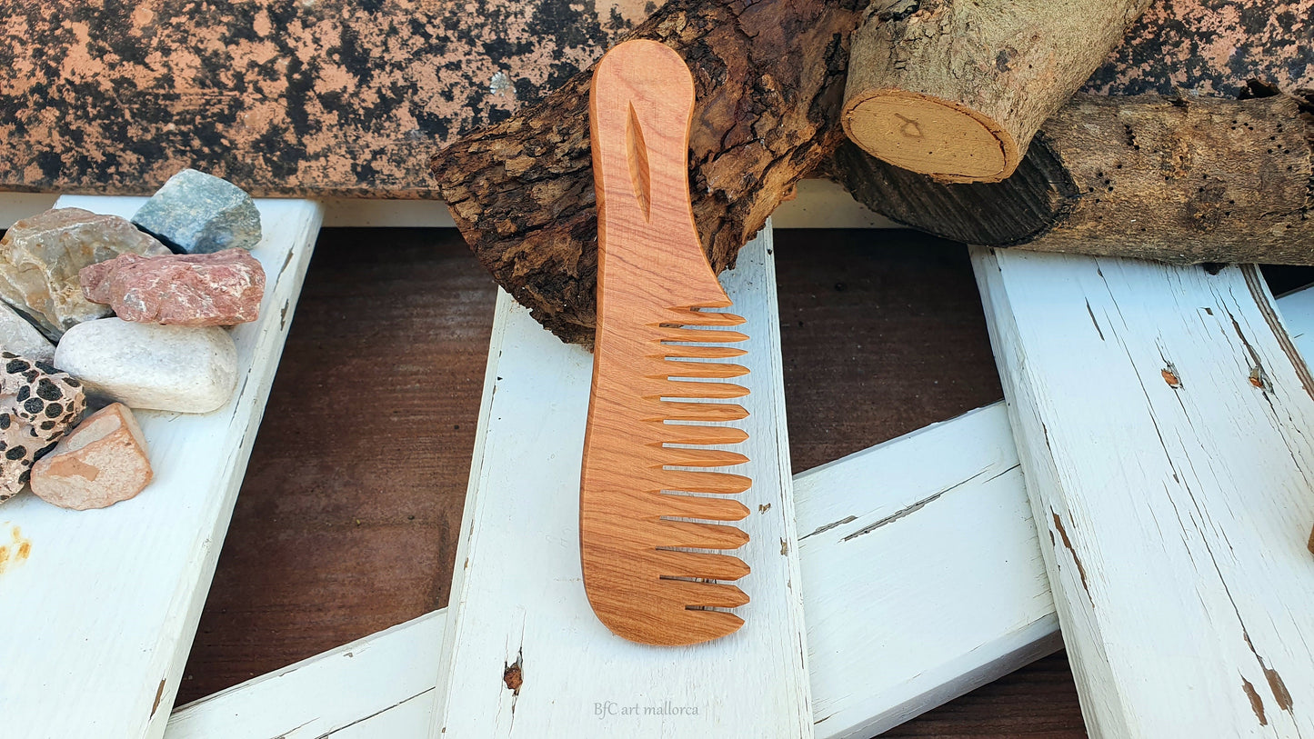 Hair Care Comb, Beard Comb, Wide Tooth Comb, Wood Comb beater weavin
