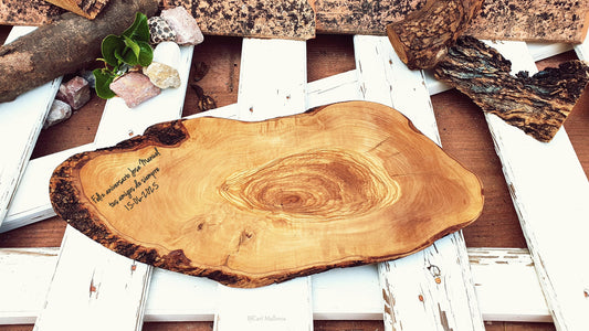 Custom Natural Edge Cutting Board, Rustic Olive Wood Charcuterie Board, Rustic Cheese Board, Rustic Bread Board, Extra Wood Board Home Decor