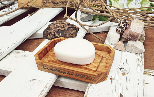 Custom Soap Dish Olive Wood, Organic Soap Dish, Artisan Soap Holder