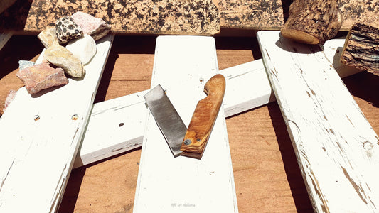 Handmade Pocket Knife, Folding Hunting Knife, Hiker Knife, Stainless Steel Knife, Olive Wood Craft Knife, Field Knife, Wood Knife, Boy Gift