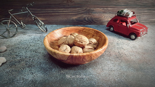 Custom Wood Bowl, Salad Bowl Olive Wood, Snack Bowl, Nut Bowl Wood, Cat Bowl, Vintage Kitchen, Bowl Wood For Snack, Mid Century Bowl