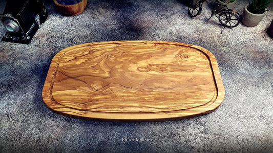 Charcuterie Serving and Prep Boards in Olive Wood, Large Wood Cheese Board Serving, Steak Serving Wood Plate