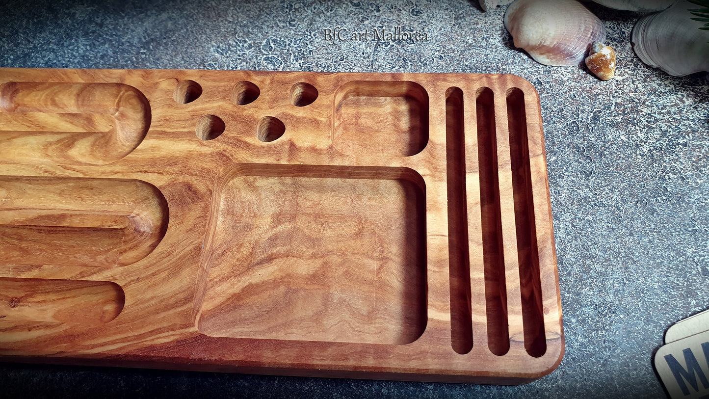 Dock Station olive wood for Gifts for boyfriend Gift for Husband Tech accessories, desk organizer docking station wood docking station men