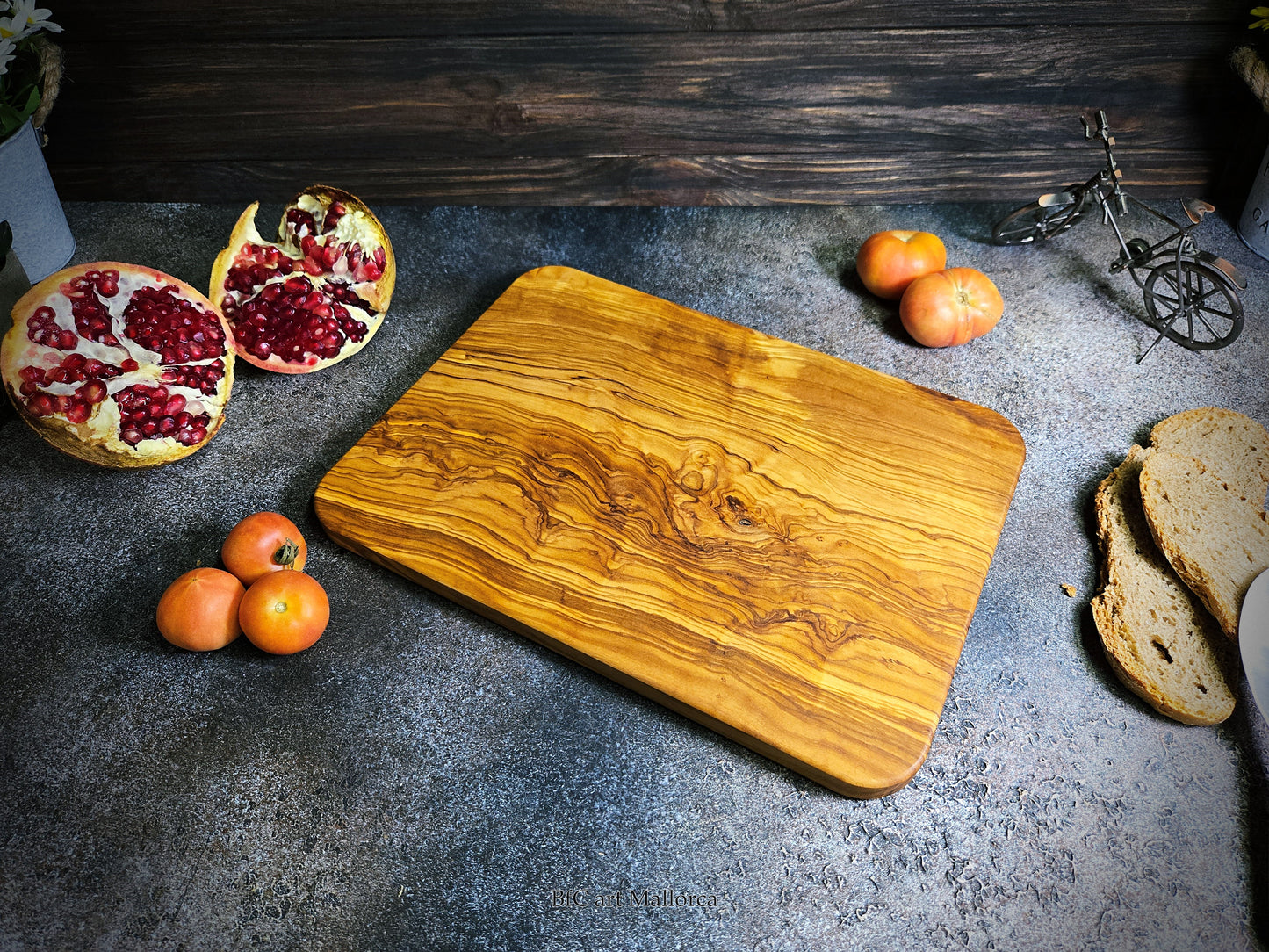 Olive Wood Cutting Board For Kitchen , Charcuterie Board Large, Handmade Kitchen Board, Rustic Kitchen Cutter Small, Table Serving Tray Wood