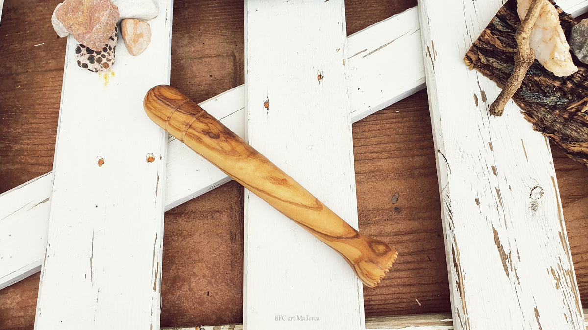 Olive Wood Mojito Muddler, Ice Crusher, Bartender Gift