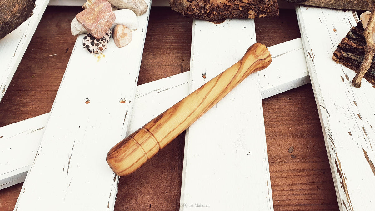 Olive Wood Mojito Muddler, Ice Crusher, Bartender Gift