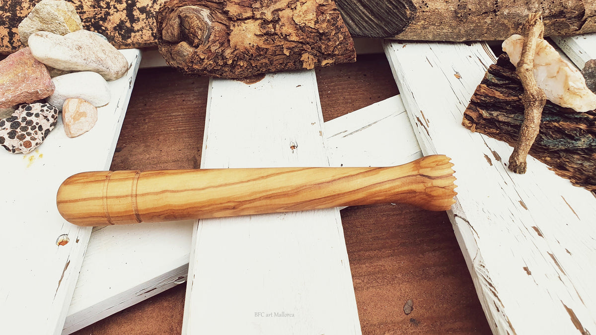 Olive Wood Mojito Muddler, Ice Crusher, Bartender Gift