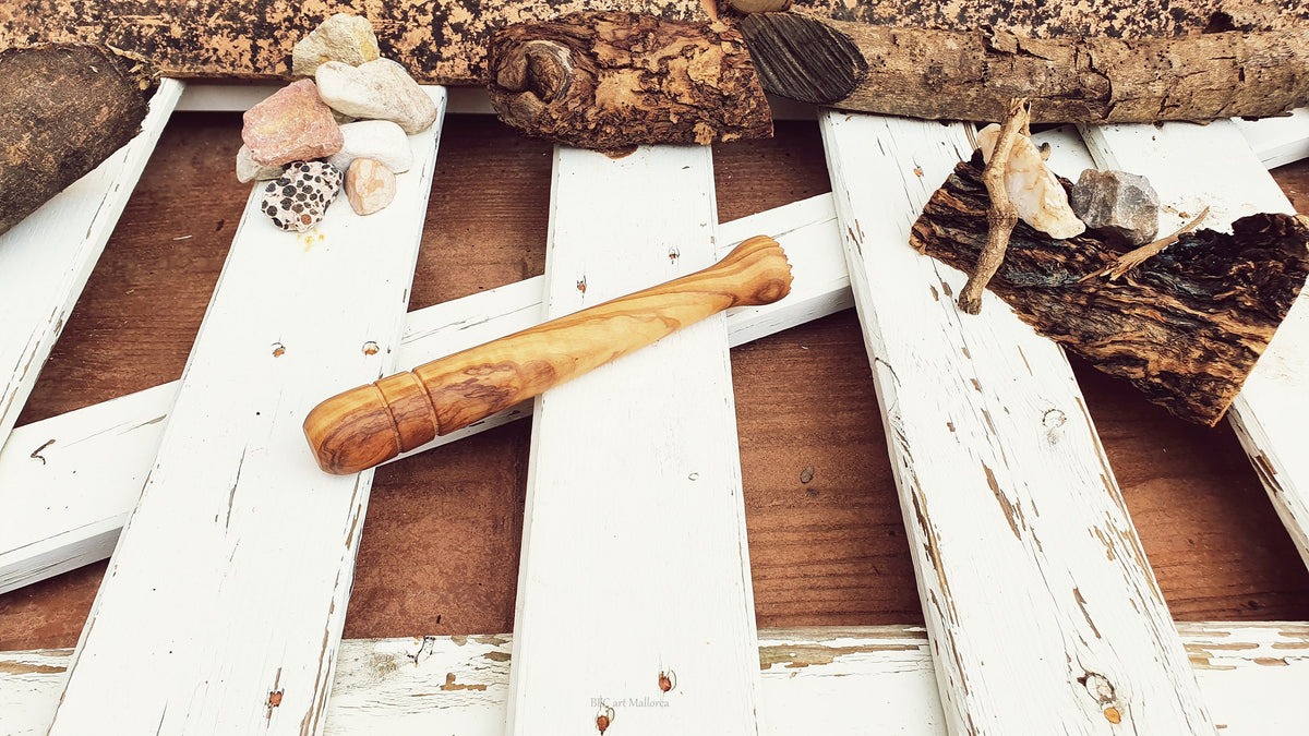 Olive Wood Mojito Muddler, Ice Crusher, Bartender Gift