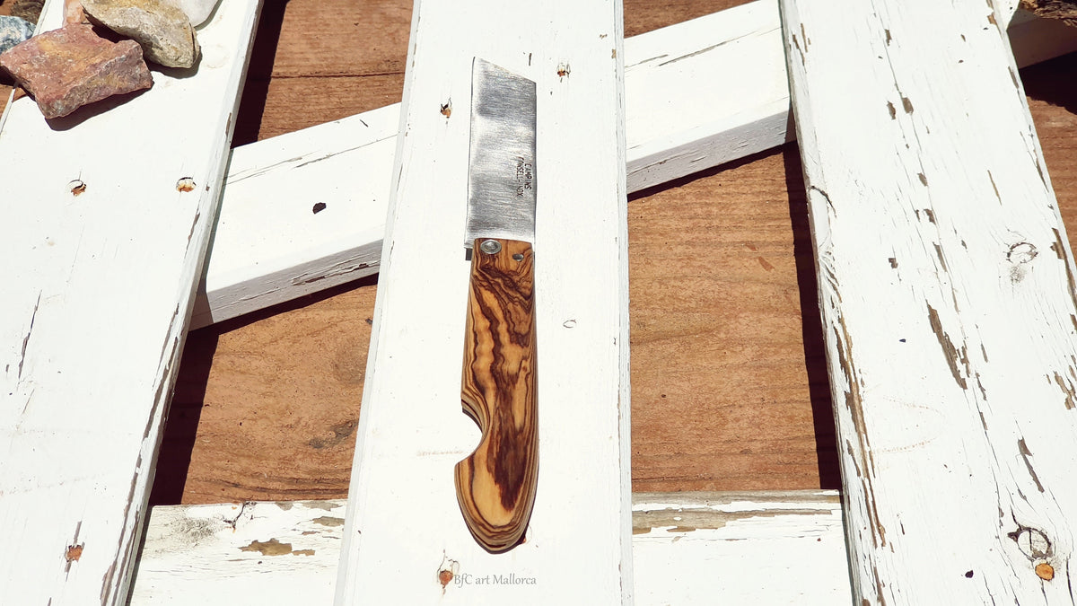 Handmade Pocket Knife, Folding Hunting Knife, Hiker Knife, Stainless Steel Knife, Olive Wood Craft Knife, Field Knife, Wood Knife, Boy Gift