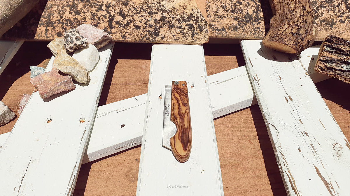 Handmade Pocket Knife, Folding Hunting Knife, Hiker Knife, Stainless Steel Knife, Olive Wood Craft Knife, Field Knife, Wood Knife, Boy Gift