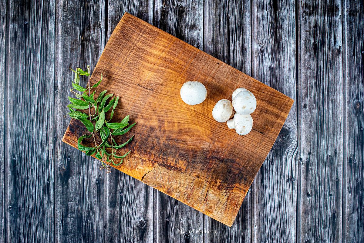 Rustic Olive Wood Cutting Board, Vintage Style Cheese Board