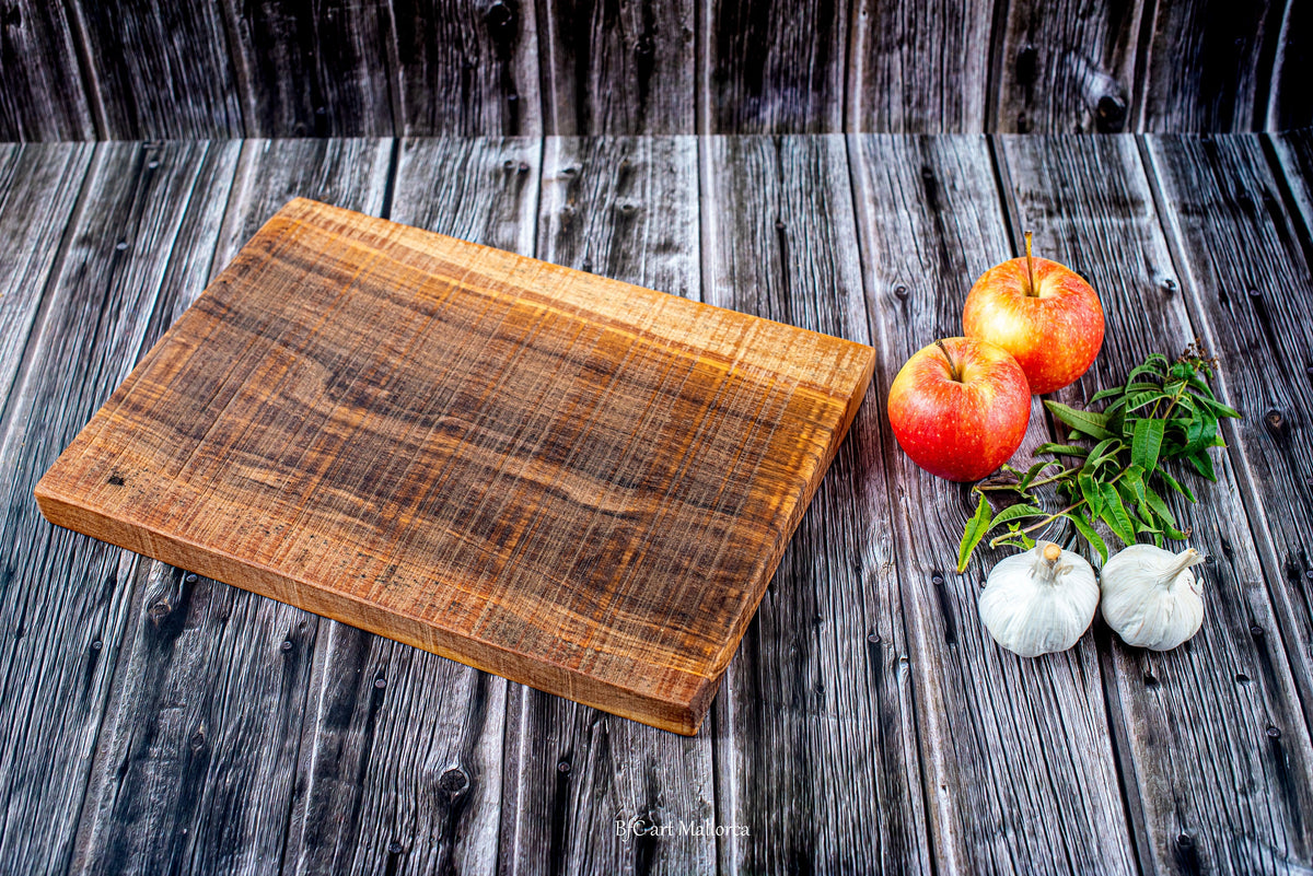 Rustic Olive Wood Cutting Board, Vintage Style Cheese Board