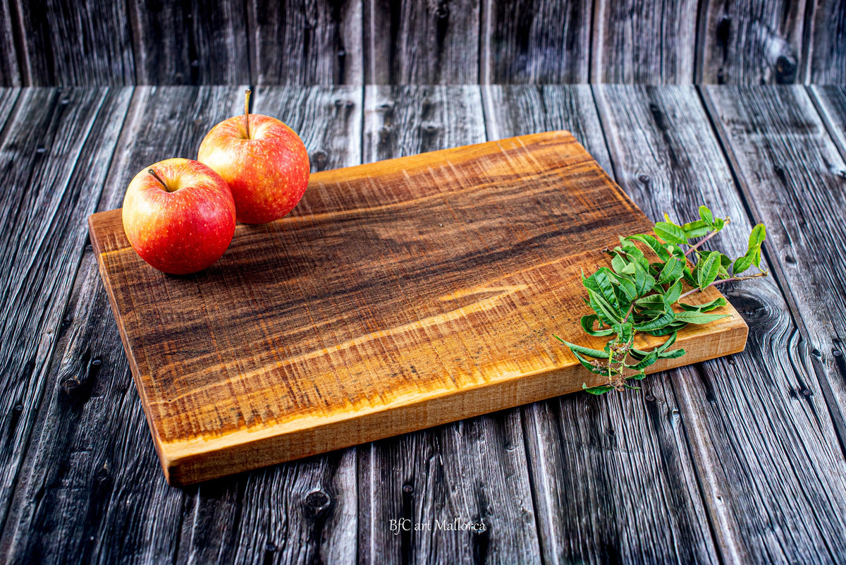 Rustic Olive Wood Cutting Board, Vintage Style Cheese Board