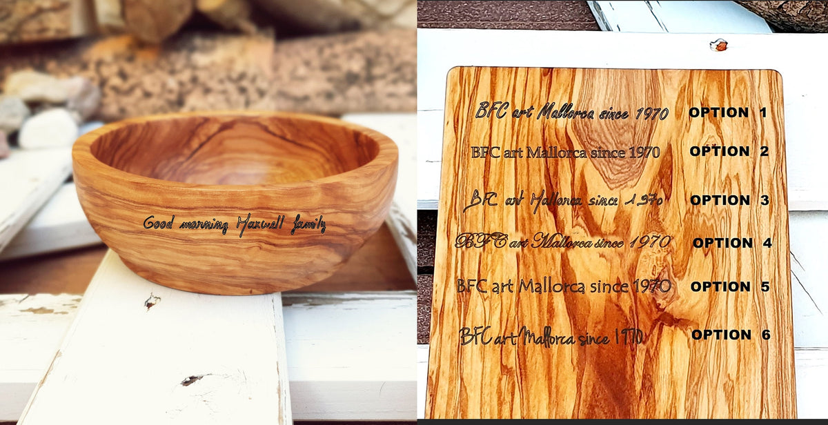 Salad Bowl Olive Wood custom set 4, Custom small bowl wedding gift, Breakfast Bowl, Cereal Bowl, Wooden Fruit Bowl, Bowl ndividual Salads