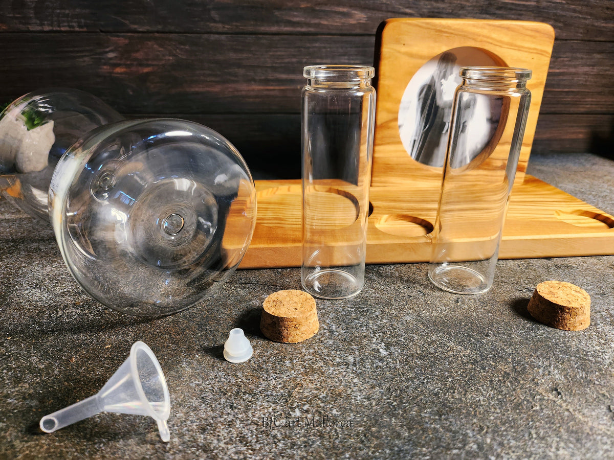 Olive Wood Unity Sand Set, Hourglass, Photo Frame, Wedding Ceremony