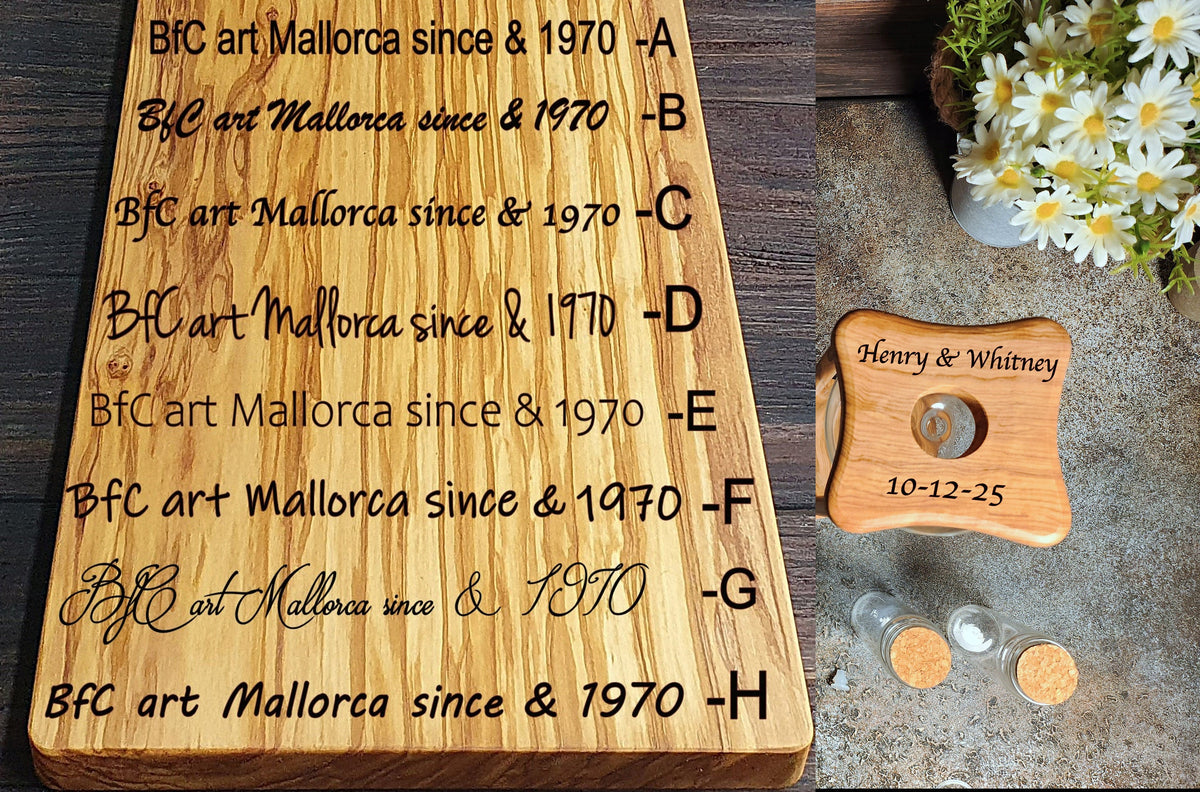Olive Wood Unity Sand Ceremony Set, Hourglass, Wedding Decor