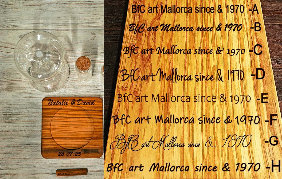 Handmade Olive Wood Wedding Unity Hourglass Set: Sand Ceremony Keepsake