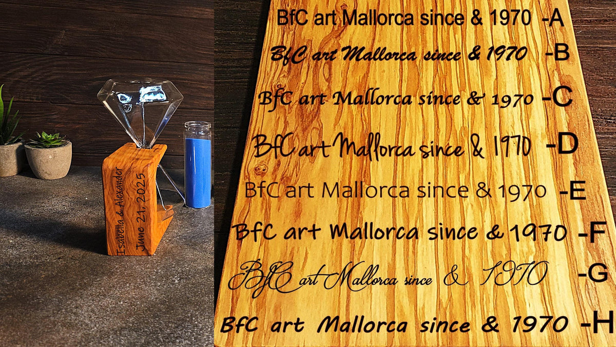Personalized Olive Wood Wedding Sand Ceremony Set: Unity Ritual Kit