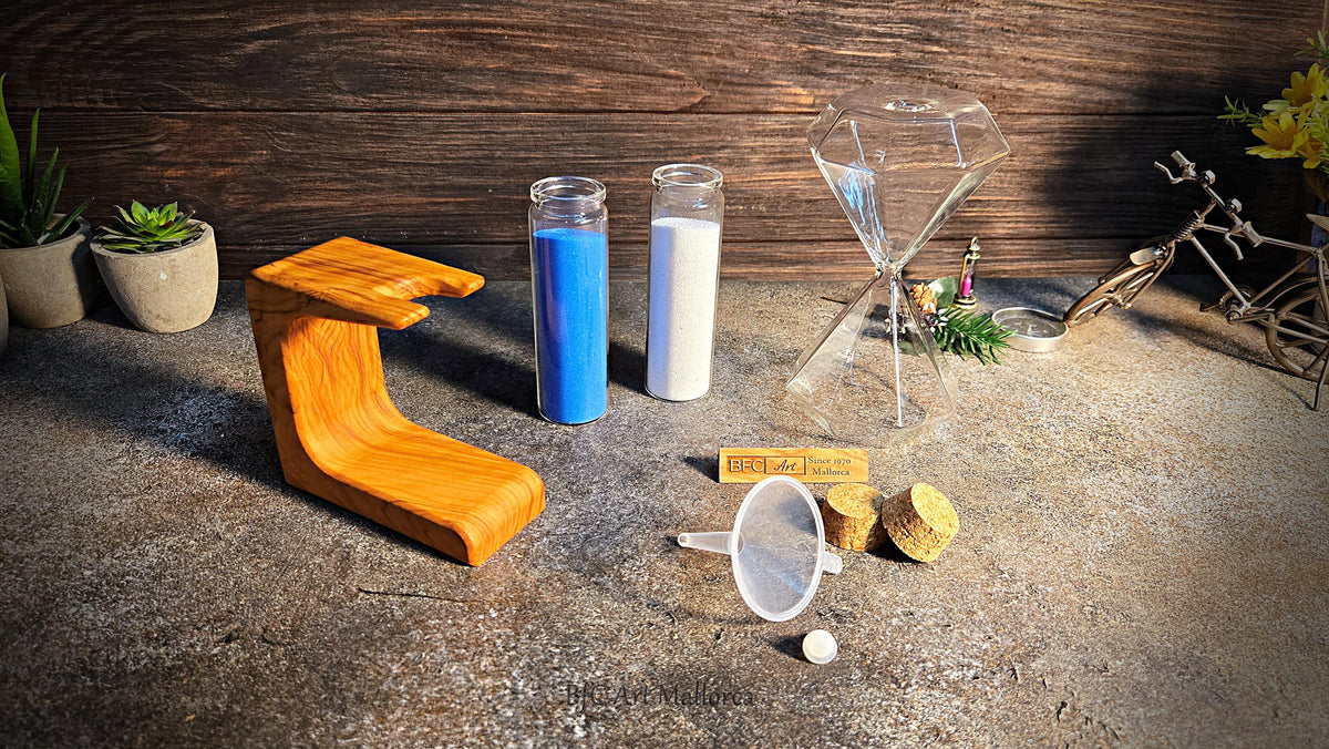 Personalized Olive Wood Wedding Sand Ceremony Set: Unity Ritual Kit
