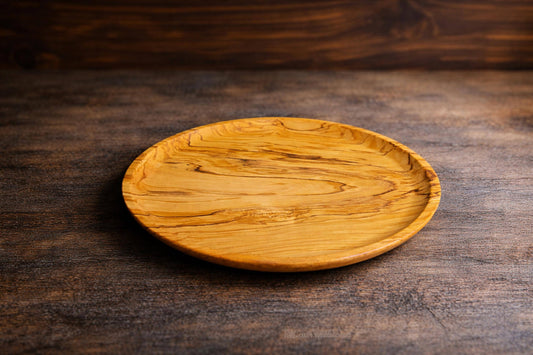 Handmade Olive Wood Plate, Small Appetizer Bowl, BfC Art