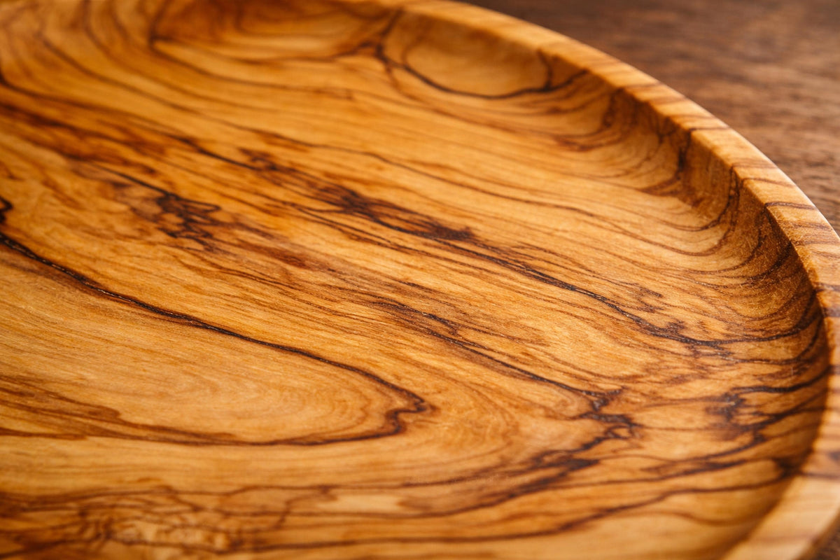 Handmade Olive Wood Plate, Small Appetizer Bowl, BfC Art
