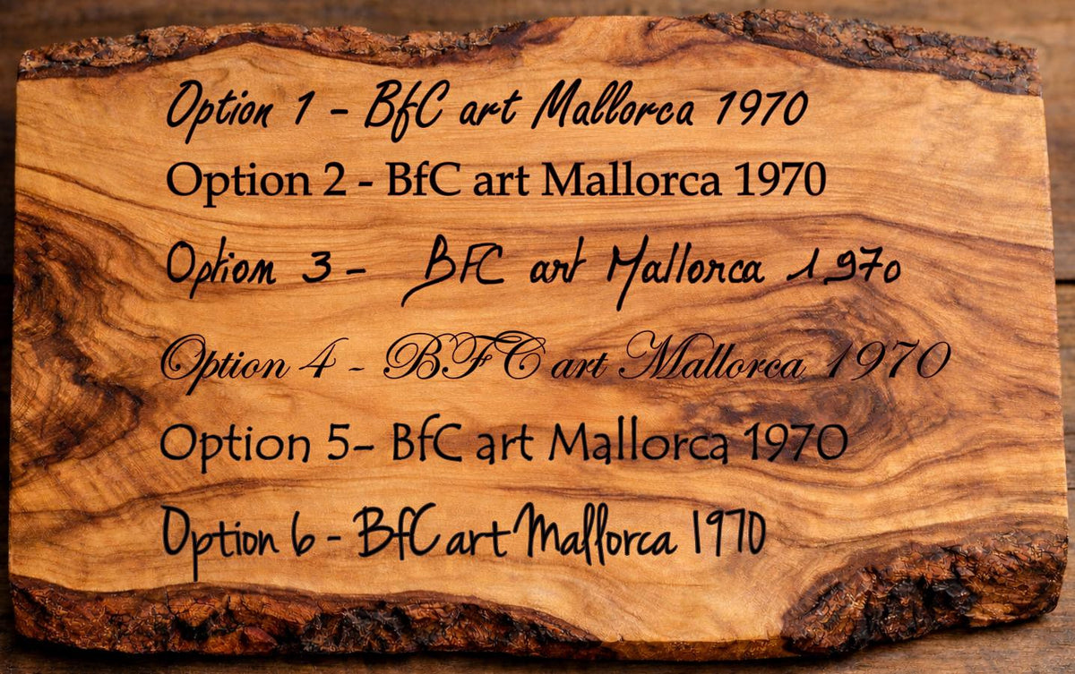 Customizable olive wood chopping board, ideal for wedding gifts, new home, birthdays, etc.
