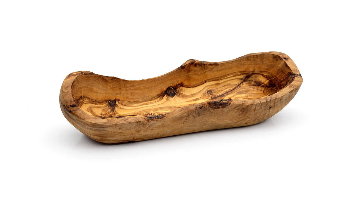 Wooden Bowls Olive Wood, Live Edge Long Bowls, Long Wooden Bowls, Wooden Plate, Fruit Plate Rustic Bowls, Boat Shaped Bowl, Bread Baskets