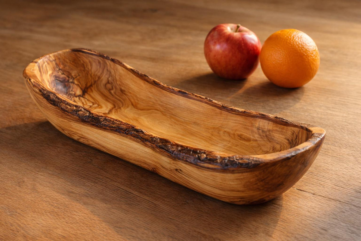 Baguette Bowl, Wooden Bowls, Long Bowls, Bowls, Long Serving Plate, Fruit Bowl, Fruit Plate, Rustic Bowls, Boat Shaped Bowl, Bread Baskets