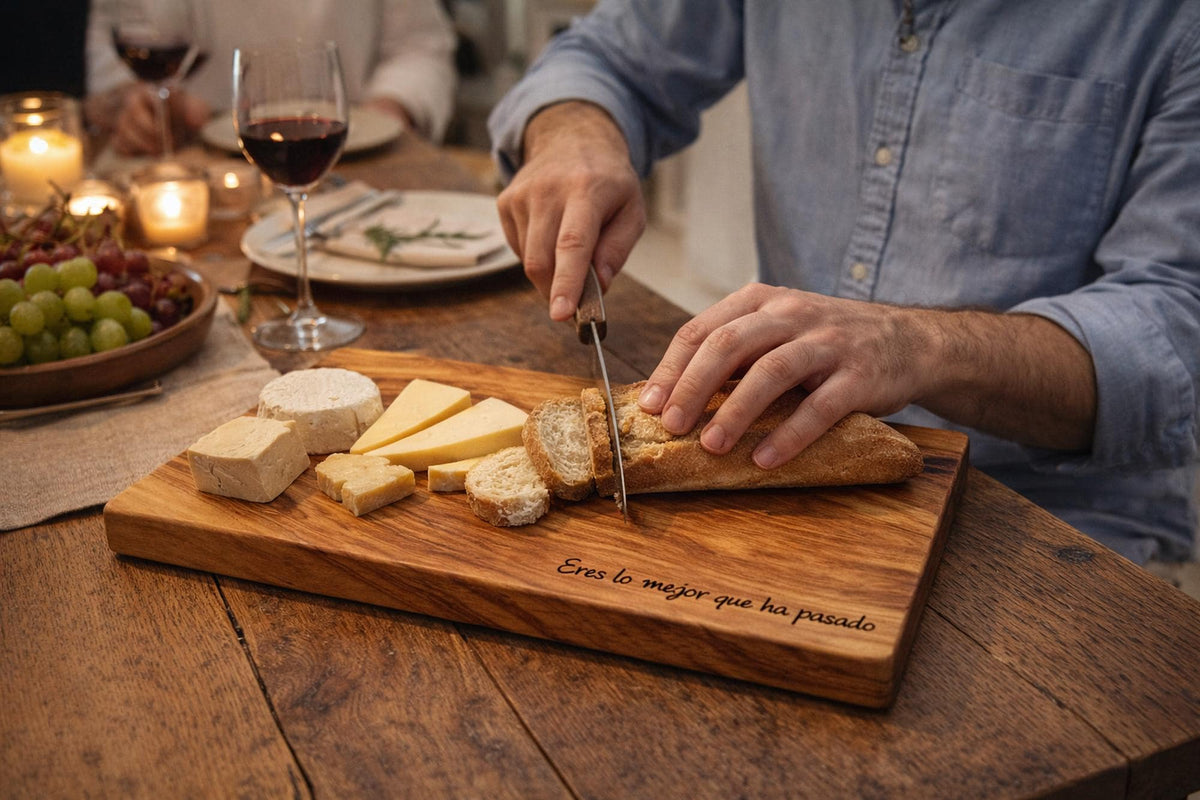 Personalized Olive Wood Cutting Board – Engraved Wedding Gift – Custom Charcuterie Board – Housewarming Gift – Rustic Kitchen Gift