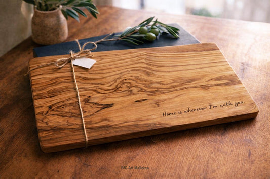 Personalized Olive Wood Cutting Board – Engraved Wedding Gift – Custom Charcuterie Board – Housewarming Gift – Rustic Kitchen Gift