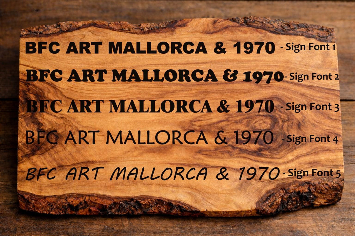 Personalized Olive Wood Address Sign, Custom House Number Plaque, Family Name Sign