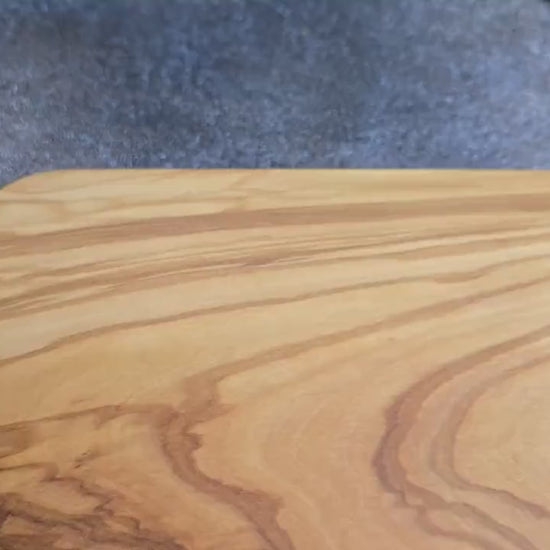 Olive Wood Cutting Board, Rustic Handcrafted Board, Premium Chopping and Serving Board, Made from One Solid Piece