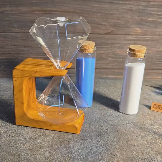 Olive Wood Wedding Sand Ceremony Set: Personalized Unity Ritual Kit