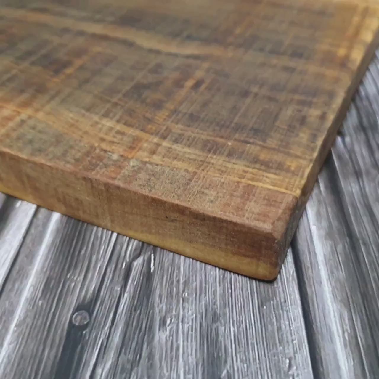 Rustic Olive Wood Cutting Board, Vintage Style Cheese Board