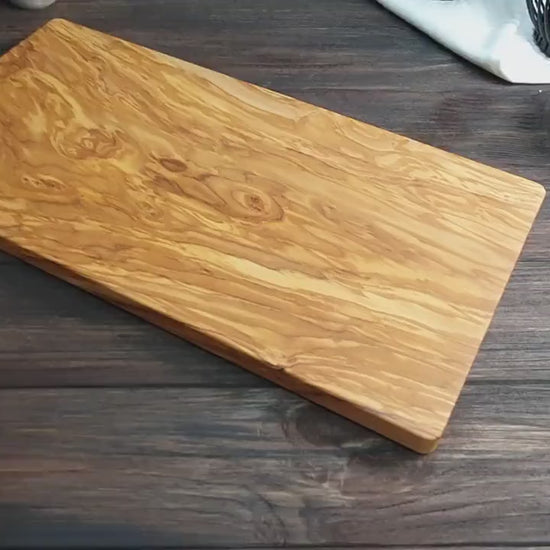 Personalized Olive Wood Cutting Board – Engraved Wedding Gift – Custom Charcuterie Board – Housewarming Gift – Rustic Kitchen Gift