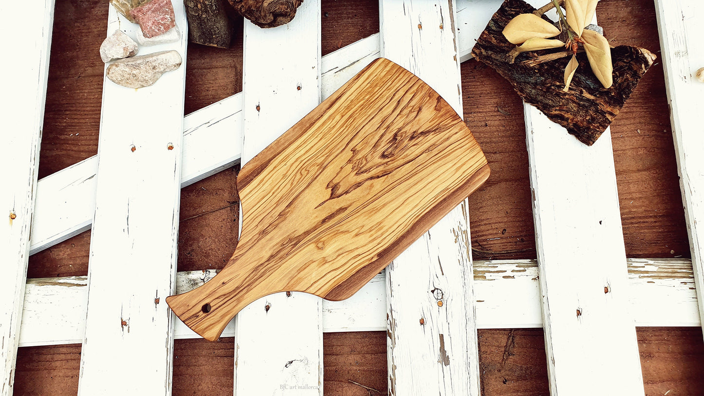 Cutting Board With Handle Olive Wood, Charcuterie Board, Cheese Tray wood, Bread Cutter , Chopping Boards Olive Wood, Vintage chopping board